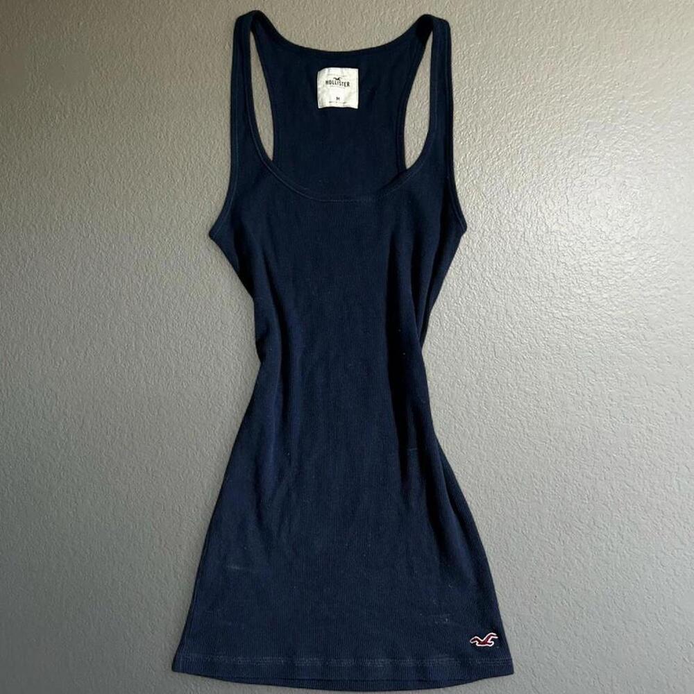 Vintage Hollister Navy Blue Y2K Tank Top Cami